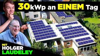 Lohnt sich das  30 kWp Solaranlage auf einem Flachdach mit Holger Laudeley [upl. by Hansiain]