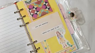 Yellow Bullet Journal Spread 💛✨️scrapbooking scrapbook bujo bulletjournal yellowjournal [upl. by Atworth]