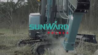 Młot do minikoparki SUNWARD SWE 35UF z młotem [upl. by Bum419]