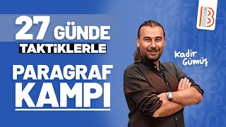 27 Günde Taktiklerle Paragraf Kampı  Kadir Gümüş  2025 [upl. by Garihc]