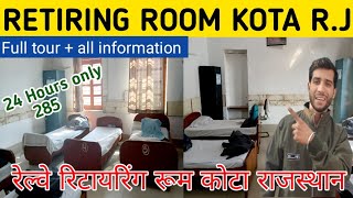 RAILWAY RETIRING ROOM KOTA  Cheap and Best l Only 285 Rs l कोटा का रेल्वे रिटायरिंग रूम 👌 l [upl. by Atinot872]