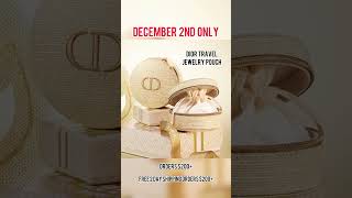 DIOR CYBER MONDAY  Free Dior Jewelry Pouch amp Code diorbeauty dior beauty luxurybeauty makeup [upl. by Ydac]