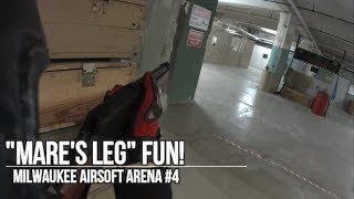 Mares Leg Fun l Milwaukee Airsoft Arena 4 [upl. by Aikemit745]