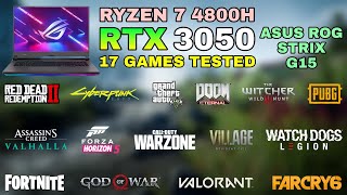 ASUS ROG Strix G15  RTX 3050  Ryzen 7 4800H  Test in 17 Games in 2022 [upl. by Behnken]