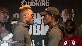 JERMELL CHARLO VS ERICKSON LUBIN FACE OFF VIDEO  FINAL PRESS CONFERENCE [upl. by Anival]