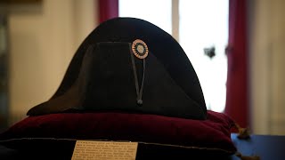 Hat worn by Napoleon sells for 21 million at auction [upl. by Eicart915]