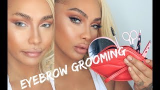 UPDATED EYEBROW TUTORIAL  TWEEZERMAN X HUDA BEAUTY  SONJDRADELUXE [upl. by Notpmah]