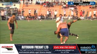 Bhurri channa vs Jagga Chitti kabaddi fight at Canada kabaddi cup 2024 [upl. by Rafaello934]