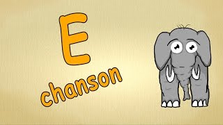 Chanson pour enfants La lettre E  Apprendre lalphabet en français [upl. by Kiryt]