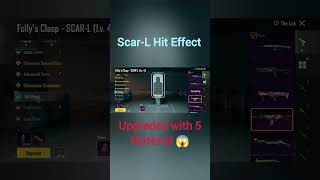 Follys Clasp SCARL HIT EFFECT LEVEL 5 UPGRADE pubgshorts [upl. by Capp323]