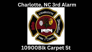 Charlotte NC 3rd Alarm Fireground Audio 41224 [upl. by Wilone]