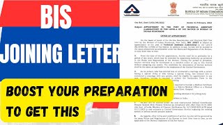 BIS joining letter bureau of Indian standards motivation government job [upl. by Hime]