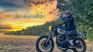 Estelle prête  Scrambler Hanway Masai 125 Formation 125 Off Road [upl. by Ennairol]