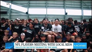 NFL players meeting with local Boys amp Girls Club kids [upl. by Nauqan923]