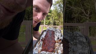 Homemade Ribs cooked to Perfection 🐷 foodshorts funnyshorts porkribs smoker homecooked [upl. by Samy664]