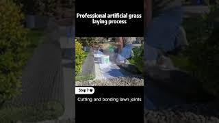 laying process of Artificial grass [upl. by Mikiso231]