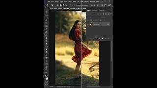 Photoshop hacks quick tips for perfectly blurred background photoshopshorts adobe shorts [upl. by Aynos]