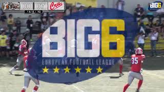 BIG 6 Europe17 Badalona Dracs Vs Amsterdam Crusaders [upl. by Etnomal]