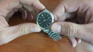 Металлические мужские часы Casio MTP1183PA1AEF Настройка часов [upl. by Nnylav79]