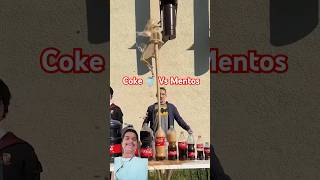 quotGiant Mentos Coke Explosionquot  Coke VS Mentos  shorts ytshorts lifehacks venikpot [upl. by Mchail]