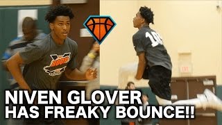 Sophomore Niven Glover Has FREAKY Bounce  HoopExchange Spring Showcase Highlights [upl. by Dorthea]