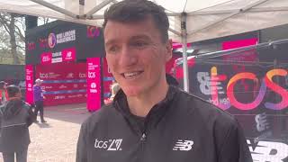 quotI hope Ive helped inspire themquot  World 1500m champion Jake Wightman at the Mini London Marathon [upl. by Mackler]