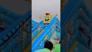 The inflatable park is so fun you can’t stop inflatable funtime funny happy spongebob [upl. by Anitnoc47]