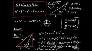 Geometri del 3  cosinussatsen formulering och bevis [upl. by Rockie800]