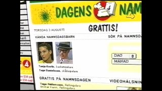 Dagens namn  TV4 20000907 [upl. by Ede]