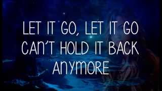 Demi Lovato  Let It Go Frozen HD  Lyrics [upl. by Ocsisnarf]