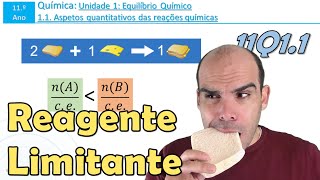 Como calcular o reagente limitante  Exercícios  11Q11 [upl. by Acim]