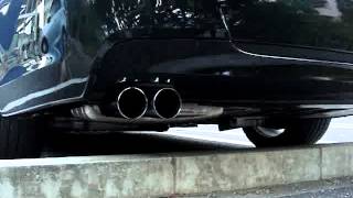 BMW E90 320si Exhaust sound with Performance Muffler [upl. by Rockey]