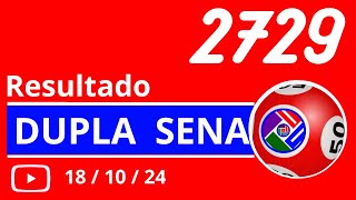 Dupla Sena de 2728  Resultado da dopla sena concurso 2728 [upl. by Haimorej]