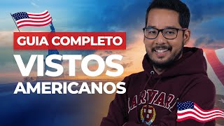 CONHEÇA OS TIPOS DE VISTOS AMERICANOS E COMO SER APROVADO [upl. by Nnylyaj]