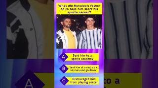 Guess Quiz Answer Ronaldo father help him to start his sports career ronaldo quiz guess [upl. by Shatzer666]