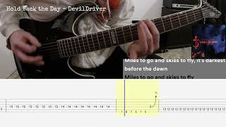 Hold Back the Day  DevilDriver guitar cover  tabs [upl. by Symer]