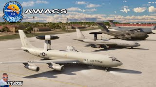 Boeing 707 “AWACS” Flight From Aviano AB To Venice Italy  Microsoft Flight Simulator  MSFS [upl. by Nauq]