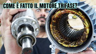 COME È FATTO un motore trifase Lho smontato [upl. by Calendre]