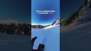 FULL GAS ON A SNOWBOARD😱🚀 wintersports snowboard [upl. by Steinberg777]