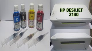 How to Refill HP 123 XL Black amp Color INK Cartridge  HP Printer 2130 Ink Refilling in HINDI  URDU [upl. by Assisi]