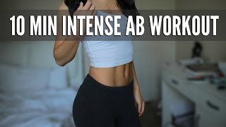 10 Min Intense Ab Workout Flat Stomach Exercises [upl. by Omor]