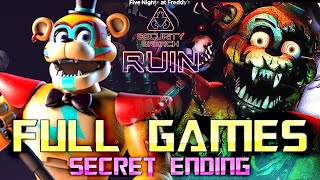 FNAF Security Breach  RUIN DLC  SECRET ENDING  Full Game Walkthrough  No Commentary [upl. by Haidebej]