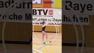 Bavarian Champinships 2023 in gymwheel Julia Durmann gymmotivation sportreels [upl. by Mohkos515]