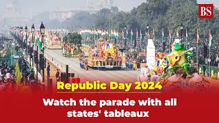 Republic Day 2024 Watch the parade with all states tableaux [upl. by Atreb]