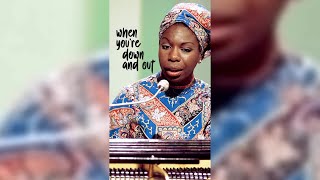 Nina Simone Nobody Knows You When Youre Down And Out Live in Antibes 1965  Lyric Video [upl. by Zingg]