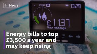 Energy price cap Households face annual bills of more than £3500 from October [upl. by Randie]