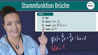 Stammfunktion von Brüchen mit Variable im Nenner [upl. by Ahsille]