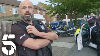 Uninsured Biker Attempts to Hide From Police  Police Interceptors  Channel 5 [upl. by Fachan579]