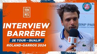 Grégoire Barrère rejoint le troisième tour des qualifications  RolandGarros 2024 [upl. by Pinkham]