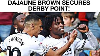 DAJAUNE BROWNS Derby County DEBUT GOAL Matchday Vlog [upl. by Adnaluoy]